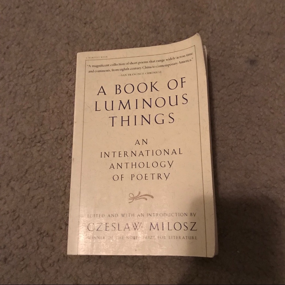 A book of luminous things by Czeslaw Milosz